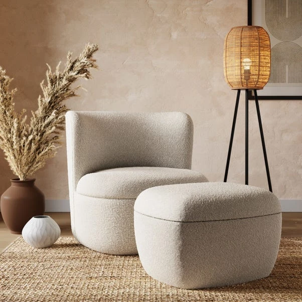 Modern Curves Boucle Occasional Chair 9 Modern Curves Boucle Occasional Chair - Image 7