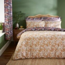 Harvest Floral Purple Duvet Cover And Pillowcase Set 30 Harvest Floral Purple Duvet Cover And Pillowcase Set -Home Luxe Studio 30901530 alt02
