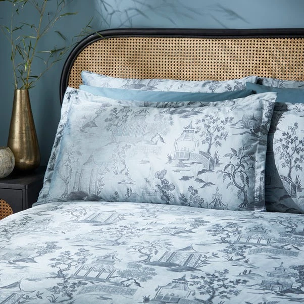 Makato Trail Blue Oxford Pillowcase 3 Makato Trail Blue Oxford Pillowcase