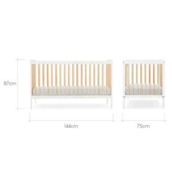 CuddleCo Nola Cot Bed, Painted Pine 25 CuddleCo Nola Cot Bed, Painted Pine -Home Luxe Studio 30902135 alt09