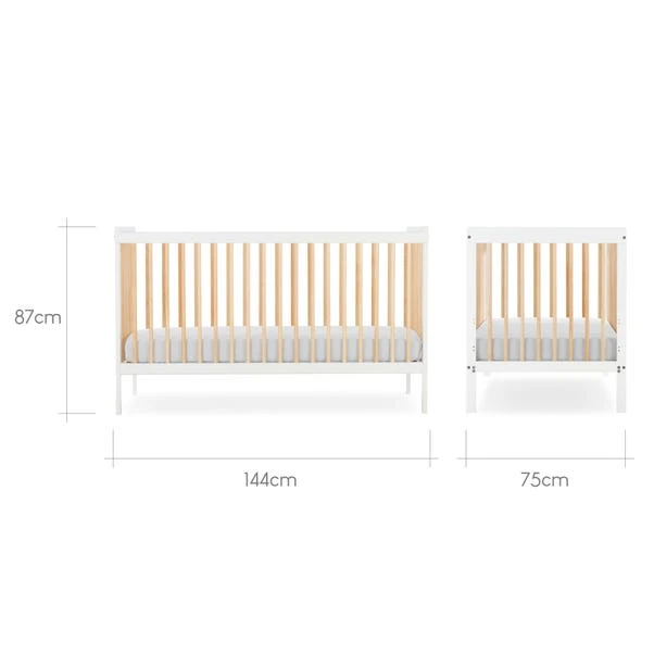 CuddleCo Nola Cot Bed, Painted Pine 9 CuddleCo Nola Cot Bed, Painted Pine - Image 7