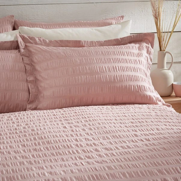 Aria Seersucker Oxford Pillowcase 3 Aria Seersucker Oxford Pillowcase