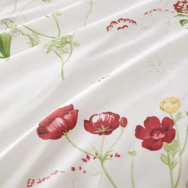 Penella Primrose Red Duvet Cover And Pillowcase Set 13 Penella Primrose Red Duvet Cover And Pillowcase Set - Image 11