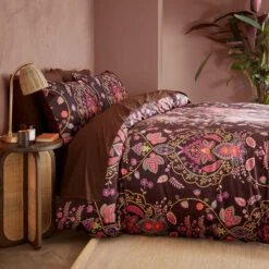 Indienne Paisley Brown Duvet Cover And Pillowcase Set 25 Indienne Paisley Brown Duvet Cover And Pillowcase Set -Home Luxe Studio 30902509 alt06