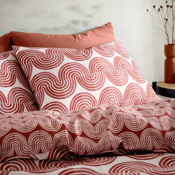 Mirad Modern Terracotta Duvet Cover And Pillowcase Set 12 Mirad Modern Terracotta Duvet Cover And Pillowcase Set - Image 10