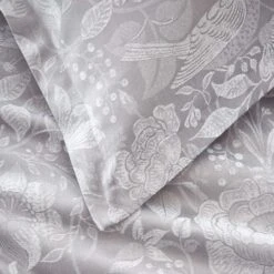 Kehlani Birds Jacquard Silver Oxford Pillowcase 7 Kehlani Birds Jacquard Silver Oxford Pillowcase -Home Luxe Studio 30902574 alt04