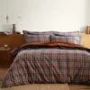 Calie Check Navy Duvet Cover And Pillowcase Set 1 Calie Check Navy Duvet Cover And Pillowcase Set -Home Luxe Studio 30902576