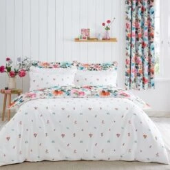 Malin Summer Blooms Multicoloured Duvet Cover And Pillowcase Set 24 Malin Summer Blooms Multicoloured Duvet Cover And Pillowcase Set -Home Luxe Studio 30902596 alt02