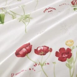 Penella Primrose Red Duvet Cover And Pillowcase Set 26 Penella Primrose Red Duvet Cover And Pillowcase Set -Home Luxe Studio 30902647 alt04