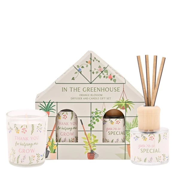 The Cottage Garden Orange Blossom Diffuser & Candle Gift Set 3 The Cottage Garden Orange Blossom Diffuser & Candle Gift Set
