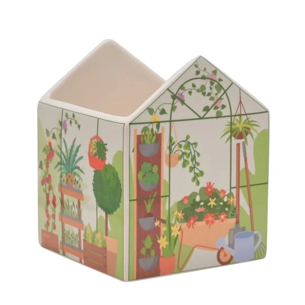 The Cottage Garden Greenhouse Ceramic Plant Pot 4 The Cottage Garden Greenhouse Ceramic Plant Pot - Image 2