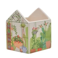 The Cottage Garden Greenhouse Ceramic Plant Pot 8 The Cottage Garden Greenhouse Ceramic Plant Pot -Home Luxe Studio 30903295 alt02