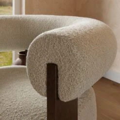 Fallon Tonal Boucle Bolster Accent Chair -Home Luxe Studio 30903541 alt03