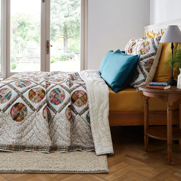 Dorma Tove Patchwork Bedspread 6 Dorma Tove Patchwork Bedspread - Image 4