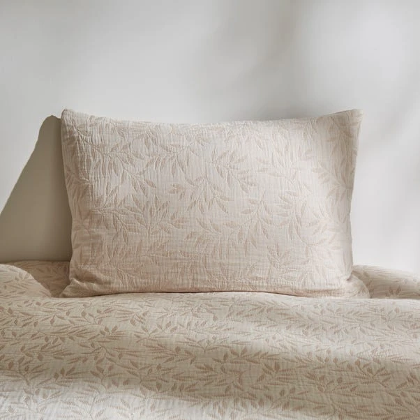Kingham Leaves Cream Duvet Cover And Pillowcase Set 9 Kingham Leaves Cream Duvet Cover And Pillowcase Set - Image 7