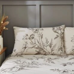 Bridget Etched Floral Natural Duvet Cover And Pillowcase Set 30 Bridget Etched Floral Natural Duvet Cover And Pillowcase Set -Home Luxe Studio 30904280 alt01