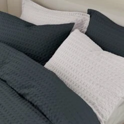 Emerson Waffle Duvet Cover And Pillowcase Set -Home Luxe Studio 30904294 alt06
