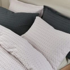 Emerson Waffle Duvet Cover And Pillowcase Set -Home Luxe Studio 30904297 alt06