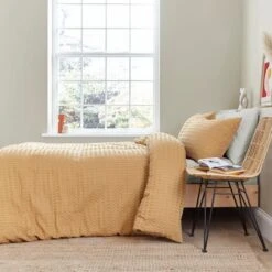 Emerson Waffle Duvet Cover And Pillowcase Set -Home Luxe Studio 30904301 alt05