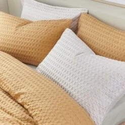 Emerson Waffle Duvet Cover And Pillowcase Set -Home Luxe Studio 30904301 alt06