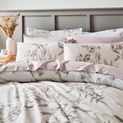 Bridget Etched Floral Natural Duvet Cover And Pillowcase Set 28 Bridget Etched Floral Natural Duvet Cover And Pillowcase Set -Home Luxe Studio 30904316 alt06