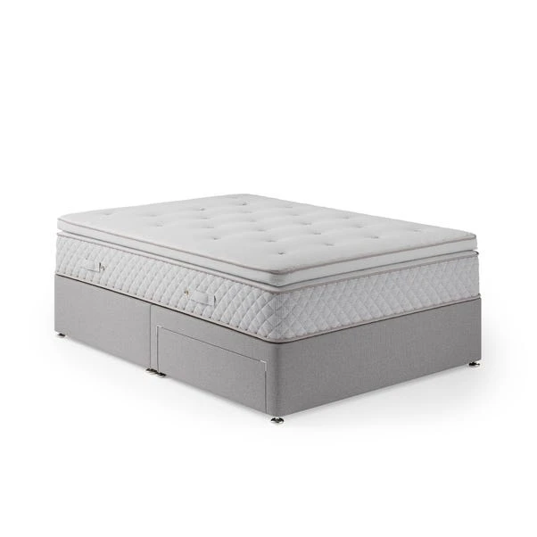 Fogarty Open Coil Memory Pillowtop Mattress And Divan Set, Faux Linen 5 Fogarty Open Coil Memory Pillowtop Mattress And Divan Set, Faux Linen - Image 3