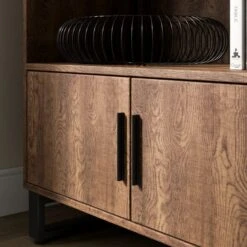 Freddie Low Bookcase, Rustic Wood Effect 13 Freddie Low Bookcase, Rustic Wood Effect -Home Luxe Studio 30904866 alt03