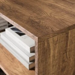 Freddie Low Bookcase, Rustic Wood Effect 15 Freddie Low Bookcase, Rustic Wood Effect -Home Luxe Studio 30904866 alt05