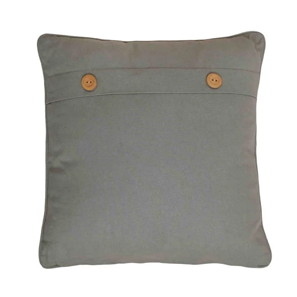Meg Hawkins Hare Square Cushion With Wooden Buttons 4 Meg Hawkins Hare Square Cushion With Wooden Buttons - Image 2