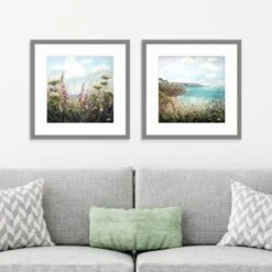 Set Of 2 Coastal Walk Framed Prints