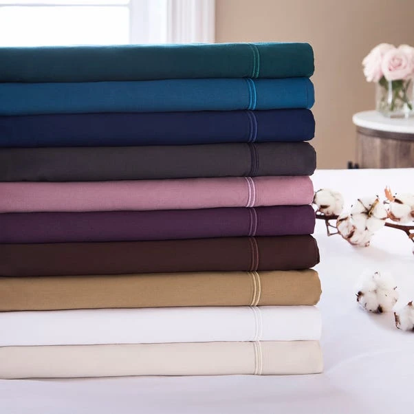Dorma Cotton Sateen 800 Thread Count Flat Sheet 22 Dorma Cotton Sateen 800 Thread Count Flat Sheet - Image 20