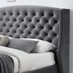 Ambassador Ottoman Bed Frame, Velvet 12 Ambassador Ottoman Bed Frame, Velvet -Home Luxe Studio 30908272 alt02