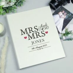Personalised Mrs And Mrs Traditional Photo Album -Home Luxe Studio 30908327 alt02