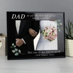 Personalised Of All The Walks Glass Wedding Frame -Home Luxe Studio 30908367 alt01