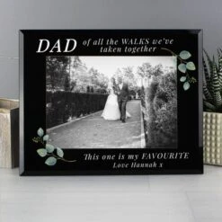 Personalised Of All The Walks Glass Wedding Frame -Home Luxe Studio 30908367 alt02