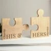 Personalised His And Hers Jigsaw Piece Ornament Set 2 Personalised His And Hers Jigsaw Piece Ornament Set -Home Luxe Studio 30908441