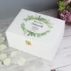 Personalised Fresh Botanical White Wooden Memory Box 2 Personalised Fresh Botanical White Wooden Memory Box -Home Luxe Studio 30908446