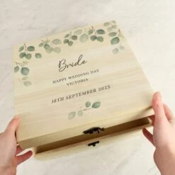 Personalised Botanical Wooden Memory Box 11 Personalised Botanical Wooden Memory Box -Home Luxe Studio 30908450 alt03