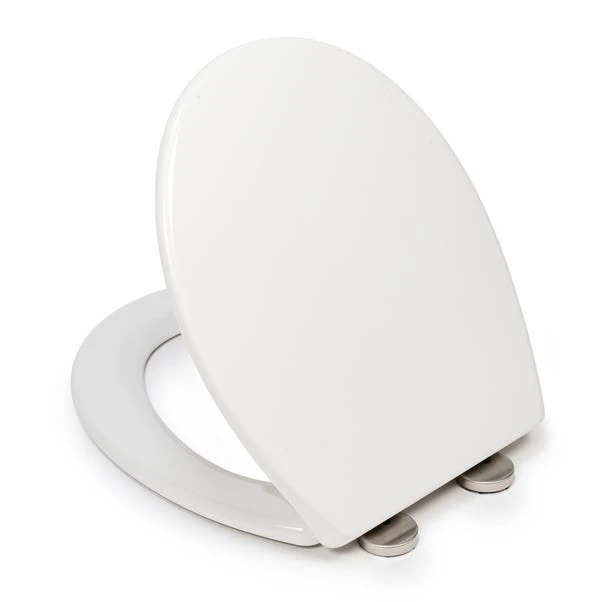 Croydex Corvo White Stick-n-Lock Oval Toilet Seat 7 Croydex Corvo White Stick-n-Lock Oval Toilet Seat - Image 5