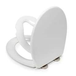 Croydex Lomond White Stick-n-Lock Oval Family Toilet Seat 11 Croydex Lomond White Stick-n-Lock Oval Family Toilet Seat -Home Luxe Studio 30908780 alt02