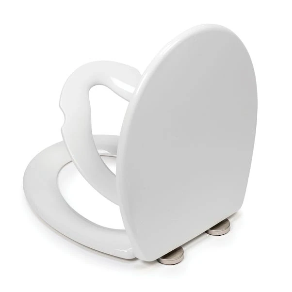 Croydex Lomond White Stick-n-Lock Oval Family Toilet Seat 5 Croydex Lomond White Stick-n-Lock Oval Family Toilet Seat - Image 3