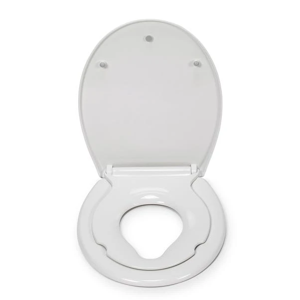 Croydex Lomond White Stick-n-Lock Oval Family Toilet Seat 6 Croydex Lomond White Stick-n-Lock Oval Family Toilet Seat - Image 4