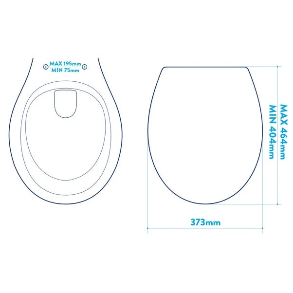 Croydex Lomond White Stick-n-Lock Oval Family Toilet Seat 9 Croydex Lomond White Stick-n-Lock Oval Family Toilet Seat - Image 7