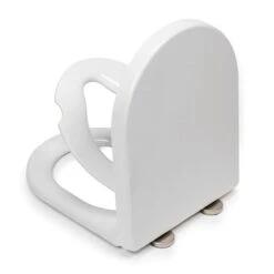Croydex Hillier White Stick-n-Lock D Shape Family Toilet Seat -Home Luxe Studio 30908841 alt02