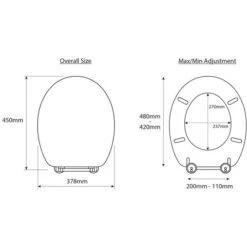 Croydex Ontario Teak Effect Flexi Fix Oval Toilet Seat -Home Luxe Studio 30908842 alt07