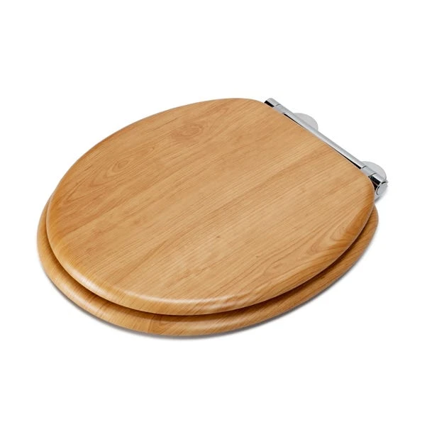 Croydex Hartley Oak Effect Flexi Fix Oval Toilet Seat 4 Croydex Hartley Oak Effect Flexi Fix Oval Toilet Seat - Image 2