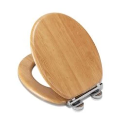 Croydex Hartley Oak Effect Flexi Fix Oval Toilet Seat 11 Croydex Hartley Oak Effect Flexi Fix Oval Toilet Seat -Home Luxe Studio 30908843 alt03