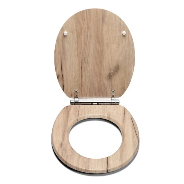Croydex Corella Grey Oak Effect Flexi Fix Oval Toilet Seat 5 Croydex Corella Grey Oak Effect Flexi Fix Oval Toilet Seat - Image 3