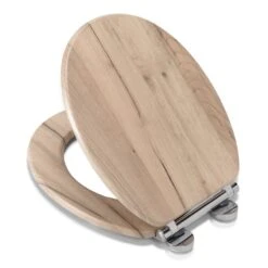 Croydex Corella Grey Oak Effect Flexi Fix Oval Toilet Seat 10 Croydex Corella Grey Oak Effect Flexi Fix Oval Toilet Seat -Home Luxe Studio 30908844 alt03