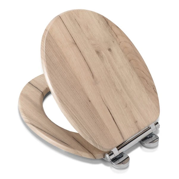 Croydex Corella Grey Oak Effect Flexi Fix Oval Toilet Seat 6 Croydex Corella Grey Oak Effect Flexi Fix Oval Toilet Seat - Image 4